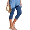 thumbnail image 3 of Guluxicc Women's Cropped Pants Elastic Waist Relaxed Summer Casual Capris for Everyday Wear, 3 of 9