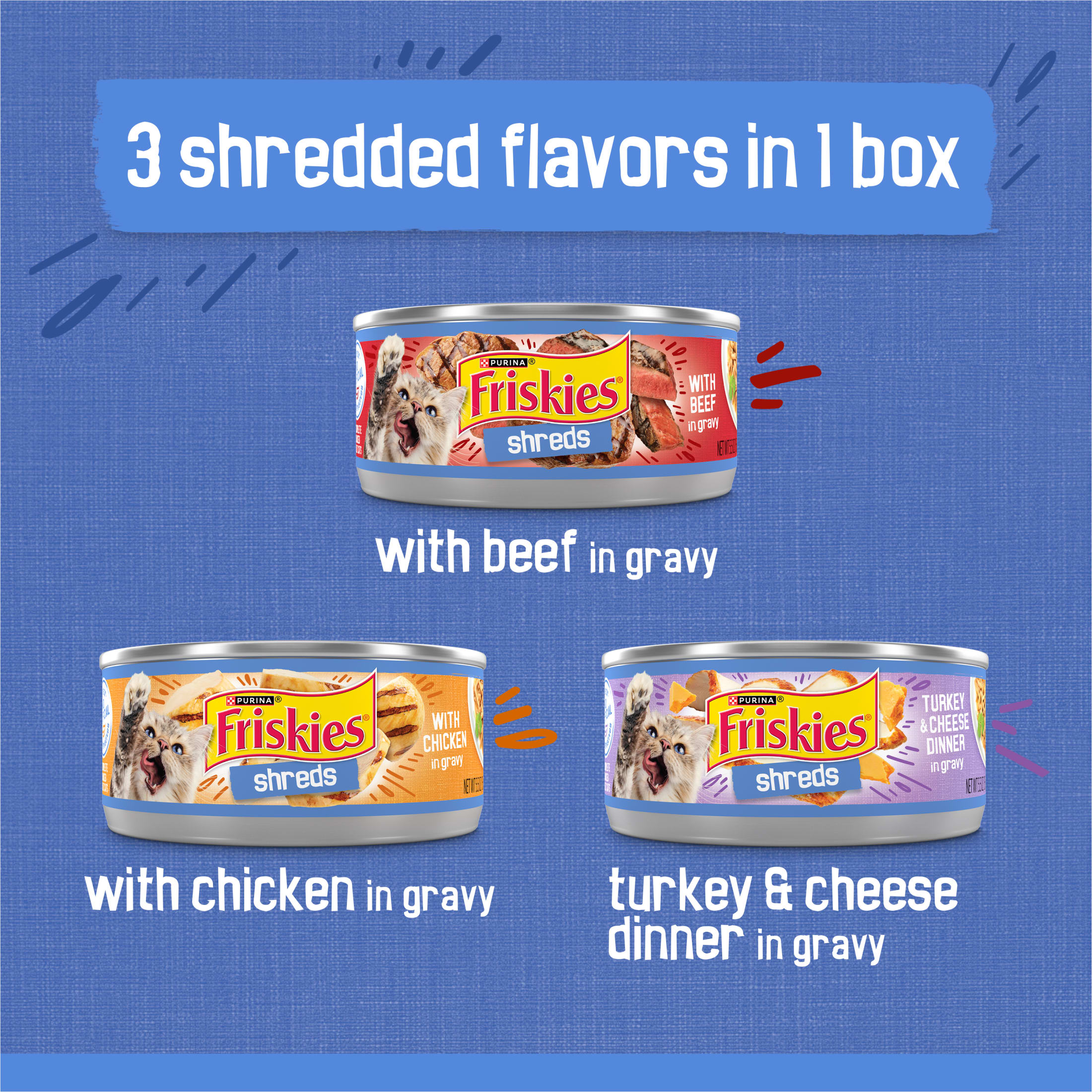 Friskies Gravy Shreds Wet Cat Food Variety Pack photo 4