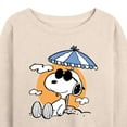 thumbnail image 3 of Peanuts - Snoopy's Beach Day - Women's Lightweight French Terry Long Sleeve Shirt, 3 of 6
