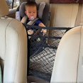 thumbnail image 2 of 3-Tier Car Mesh Storage Bag, Seat Back Mesh Bag, Pet Back Seat Barrier, Cargo Tissue Wallet Holder, Driver Storage Mesh Bag (Upgrade Stretch Length), 2 of 5
