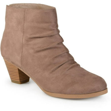 - Women's Faux Suede Slouch High Heel Ankle Boots