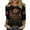 Black, variant on Halloween Shirts for Women Salem Broom Company Printed T-Shirt 3/4 Sleeve Halloween Witch Tee Halloween Clothes Vintage Festival Tops Casual Crewneck Pullover S