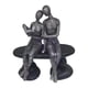 thumbnail image 3 of Estatua de pareja de lectura, figura de pensador, conmemorativa, de escritorio, estética romántica. Plata Negro, 3 of 9