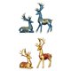 thumbnail image 1 of 2 pares de estatuas de reno, esculturas modernas de animales, estanterías, soportes para TV, figuras oro azul, 1 of 3