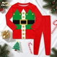 thumbnail image 3 of Christmas Pajamas for Kids Santa Pajamas Holiday Long Sleeve Crew Neck Sleepwear 5-6 Years Boy Pajamas, 3 of 3