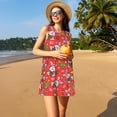 thumbnail image 3 of Disketp Cute Christmas Bunny para Vestido sin Mangas para Mujeres, Vestidos de Verano para Mujeres, Casual y Holgado para la Playa, 3 of 7