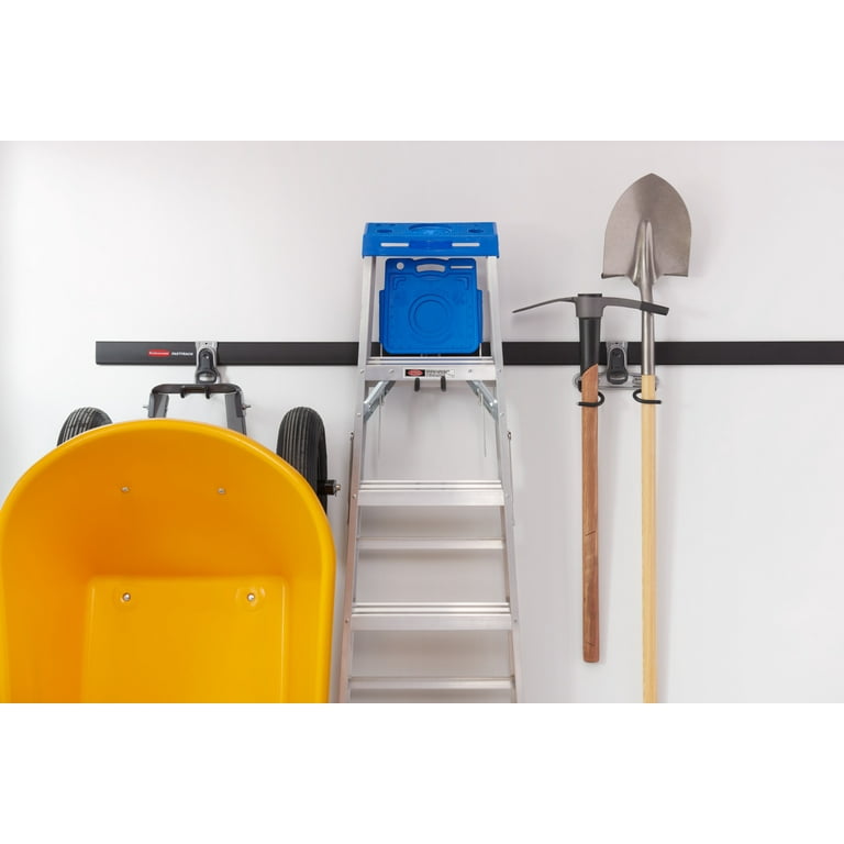 Rubbermaid FastTrack Ladder Hook, Garage Organization Wall Hanger, Ladder  Hanger, Wall Mount and Heavy Duty Tool Hanger