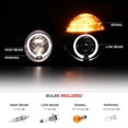 thumbnail image 3 of [For 1996-1999 Mercedes-Benz W210 E-Class Halogen Model] LED Halo Ring Black Housing Projector Headlight Headlamp Assembly, Driver & Passenger Side, 3 of 6