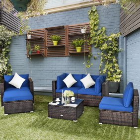 Coral Coast South Isle Natural Sectional Set With Coronado Gas Fire Pit Table Walmart Com Walmart Com