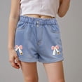 thumbnail image 2 of UAYOTSE Shorts for Girls Summer Elastic Casual High Waisted Loose Shorts,Sizes 11-12 Years, 2 of 9