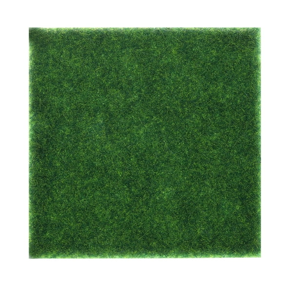 Uxcell Alfombra de Césped Artificial 1 pieza 6 x 6 pulgadas Alfombra de Césped Falso Realista para Jardín, Decoración de Césped, Decoración de Patio
