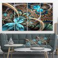 thumbnail image 1 of Design Art - Light Blue Fractal Flower, 1 of 1