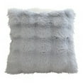 thumbnail image 5 of Styles Faux Fur Decorative Throw Pillow Cover 17" W X 17" L – Bunny Plush Fluffy Cushion Case for Couch, Bedroom, Living Room Décor, Soft Rabbit Fur Texture, Sofa Cushion Cover Pink, 5 of 5