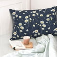 thumbnail image 4 of Goofa Daisies Flowers Print Plush Throw Pillow Case, Soft Velvet with Hidden Zipper, Decorative Cushion Cover for Sofa, Bed, Car, and Home Décor-20"x30", 4 of 6