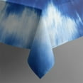 thumbnail image 5 of Blue White Tie Dye Spiral Pattern Square Tablecloth,Waterproof Square Table Cover,Wipeable Spillproof Washable Table Cover for Home Kitchen Party Decor 60"x60"(152x152cm), 5 of 6