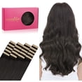 thumbnail image 1 of GFDYREE Extensions de Cheveux à Ruban WENNALIFE pour Femmes, 20 Pcs 50g 22 Pouces Brun Foncé Extensions de Cheveux à Ruban Extensions de Cheveux Humains Rallonge Cheveux Humains Lisses Extensions de Cheveux Invisibles Véritables Cheveux Humains, 1 of 6