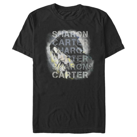 Men's Marvel The Falcon and the Winter Soldier Sharon Carter Drawing  Graphic Tee Black Medium