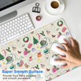 thumbnail image 4 of Long Mouse Pads for Desk,Beige Christmas Santa Pattern Desk Mats on Top Of Desks, Desk Mouse Pad Extra Large with 3mm Non-Slip Base and Stitched Edge for Gaming,Office,Work,Home 31.5x15.7in, 4 of 5