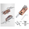 thumbnail image 3 of Garage Door Multifunctional Door Lock Universal Door Lock With 1 Key Indoor And Outdoor Universal Red Bronze Niuniu CY, 3 of 4