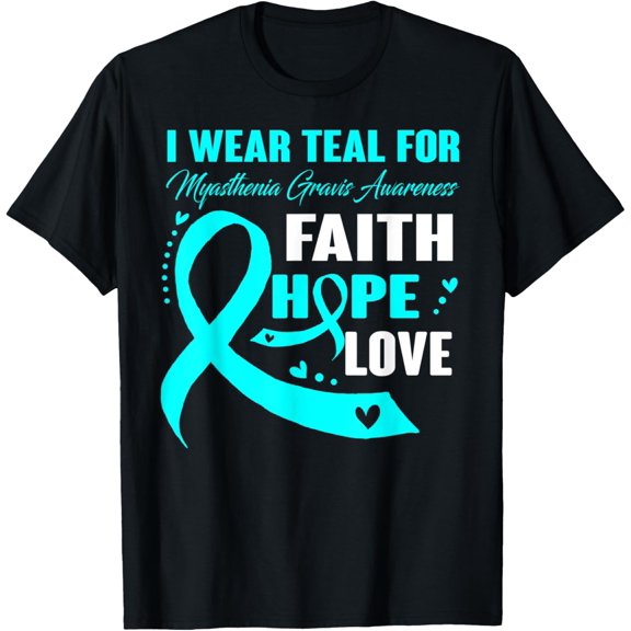 Premium Comfort - I Wear Teal For Myasthenia Gravis Awareness Gifts T-Shirt