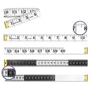Fridja 60*Inches/150cm Length Soft Tape Measure Double Scale Flexible Ruler For Body Fabric Sewing Tailor Cloth Knitting Vinyl Home Craft Measurements