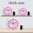 thumbnail image 3 of Unicorn Clock for Girls Bedroom - Pink Wall Clock Battery Operated 12 Inch - Glass Wall Clock Silent Non-Ticking, 3 of 7