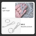 thumbnail image 2 of RUNROTOO 4Pcs Key Holder Clip Stainless Steel Buckle Sturdy Simple Design for Daily Use Outdoor Activities, 2 of 8