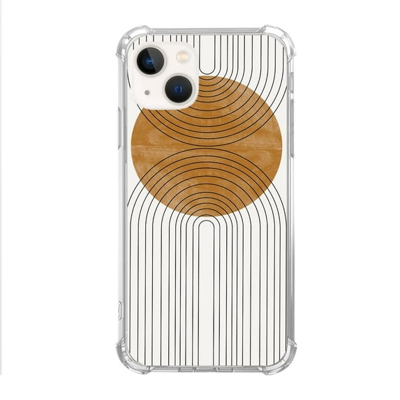 Abstract Boho Case Compatible with iPhone 13,Unique Art Design TPU Bumper Cover Case