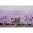 thumbnail image 6 of Linon Maven Faux Rabbit Polyester 7'6" X 9'6" Area Rug in Purple, 6 of 8