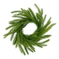thumbnail image 2 of 6 Pcs Christmas Norfolk Pine Candle Ring Wreaths 10 Inch Small Christmas Wreath Garland Artificial Green Pine Ornaments Xmas Table Centerpiece for Wedding Farmhouse Home Cabinets Window Decor, 2 of 9