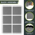 thumbnail image 5 of ProsourceFit Puzzle Exercise Mat, 1/2" Thick EVA Foam Interlocking Tiles, 5 of 8
