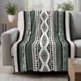 thumbnail image 2 of Sage Green Boho Blanket Soft Cozy Warm Throw Blanket for Couch, Plush Fuzzy Flannel Fleece Blankets for Sofa, Vintage Ethnic Tribe Retro Abstract Art Bed Blankets Lightweight Gifts for Women, 50"x80", 2 of 9