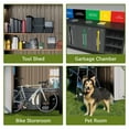 thumbnail image 3 of CLOUDREST PRO Metal Shed 5 x 3 ft. Outdoor Storage Shed with Lockable Door and Air Vent Metal Garden Shed,Gray, 3 of 9
