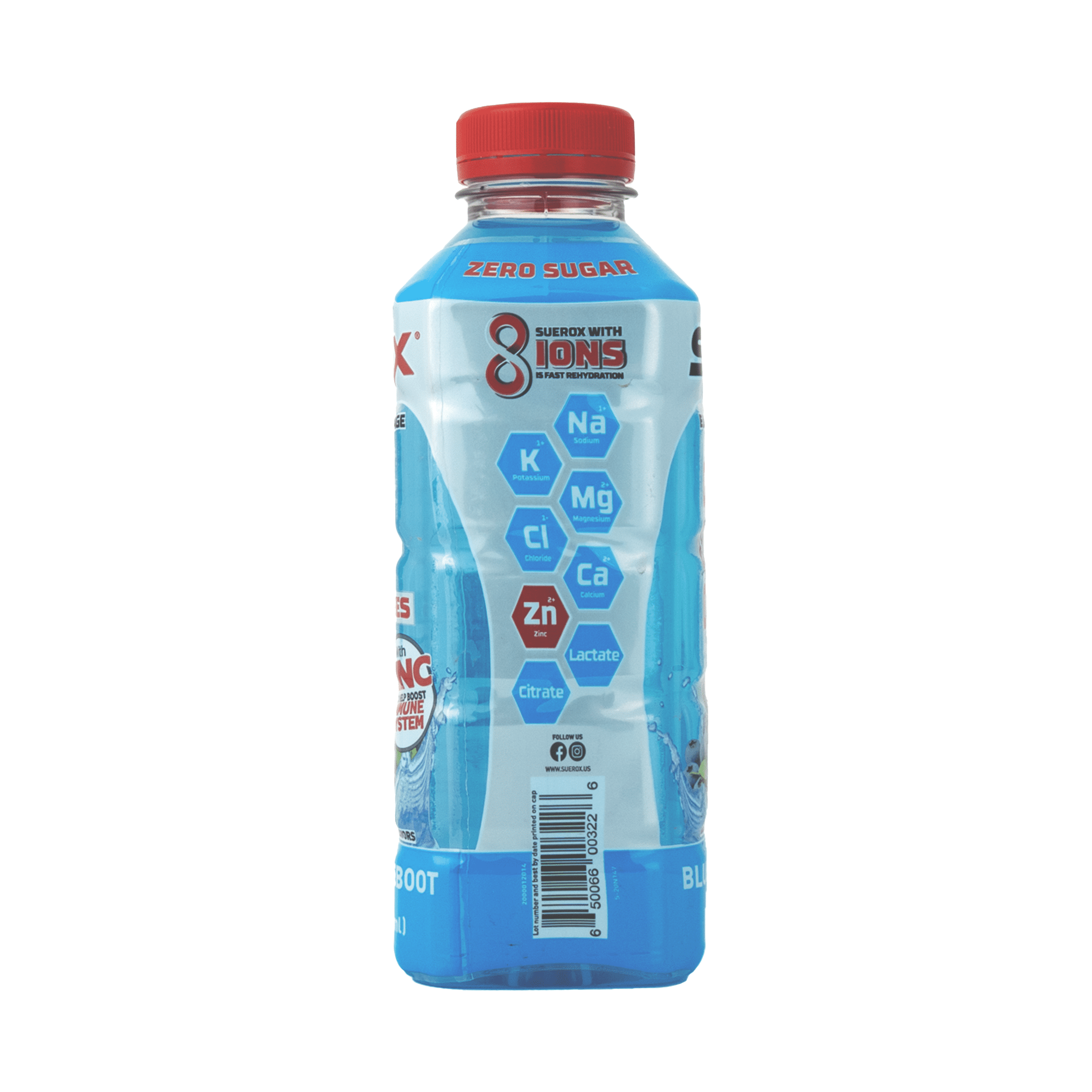 2 pack) SueroX Sugar-Free Electrolyte Drink, Blueberry