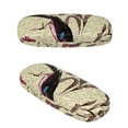 thumbnail image 2 of JAVOedge Floral Pattern Eyeglass Clam Shell Style Case with Microfiber Glass Cleaning Cloth, 2 of 3