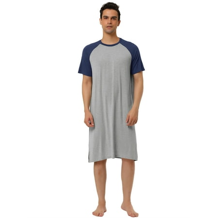 Lars Amadeus Big Tall Men s Nightshirt Lounge Pajamas Sleep
