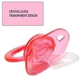 thumbnail image 5 of CutiePlusU Adult Sized Pacifier Dummy for Adult Babies-Crystal Pacifiers Set Big Shield 2 Pack-Pink, Blue, 5 of 5