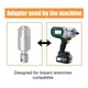 thumbnail image 2 of Adapter for Converting Impact Wrench to Electric Hammer Converts to SDS-Plus for Use with Drill/Impact Wrench,B, 2 of 5