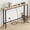 Light Brown, variant on 8.6" Narrow Console Table Behind Couch, 39.7" L x 32.3" H, Slim Sofa Table with Station for Small Spaces, Skinny Entryway & Hallway Table, Easy Assembly