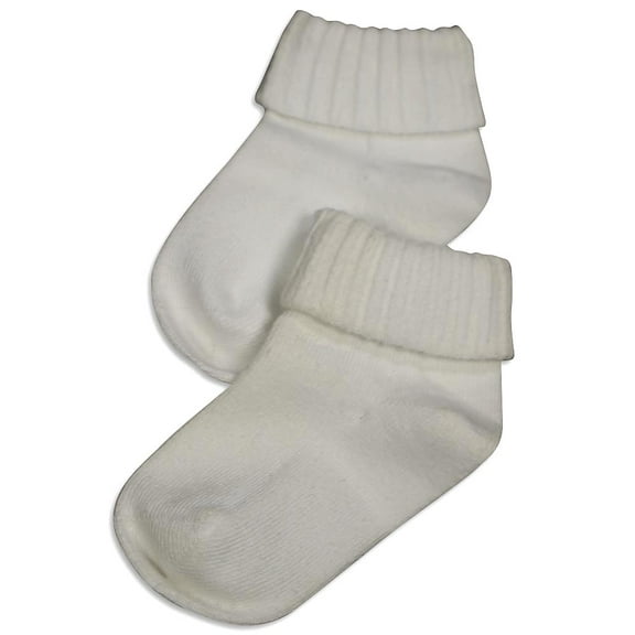 Tic Tac Toe - Little Girls' Triple Roll Socks 31767-XX-Small (white)