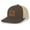 Brown/Khaki, variant on Heritage Pride Christian Redeemed Cross Laser Engraved Leather Patch Mesh Back Trucker Hat, Brown/Khaki