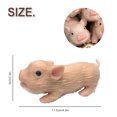 thumbnail image 2 of Muyoka Siline Animals Pig Doll High Simulation Mini Siline Piglet BPA-free Siline Realistic Toy Pig para accesorios de fotografía Lechón realista para niños Adultos Regalo Muyoka Hogar, 2 of 6