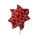 thumbnail image 4 of Nuevos recortes de decoración para árboles de Navidad, adornos, flores navideñas, adornos navideños, flores navideñas a cuadros negros y rojos, diámetro 16,8 cm, altura 14 cm, 4 of 14