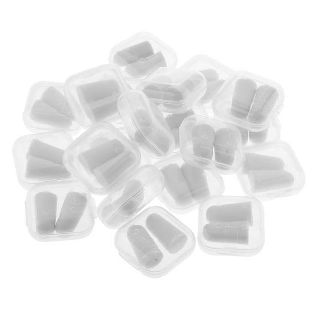 Pares de Tapones Auditivos Yinane Tapones para los oídos de esponja para dormir gris
