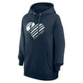 thumbnail image 2 of Women's G-III 4Her by Carl Banks  Navy Dallas Cowboys Heart Graphic Fleece Pullover Hoodie, 2 of 5