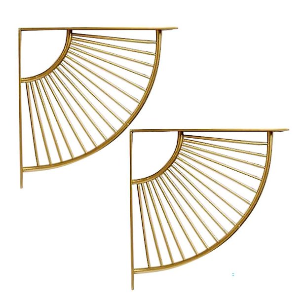 Soporte de Sector de decoración para colgar en la pared soporte artesanal de Metal estantes flotantes soportes de estante Compatible con el hogar