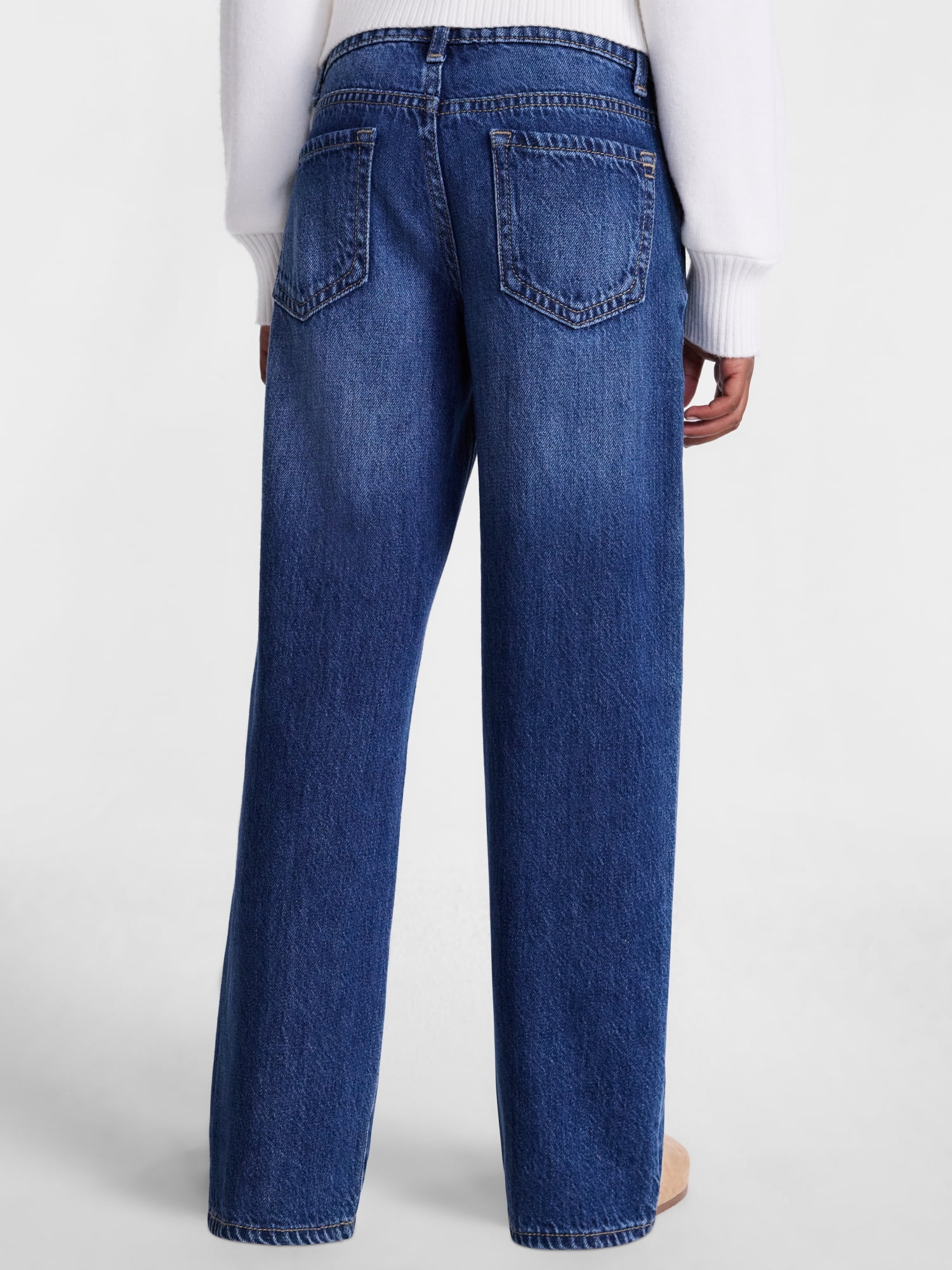 Wonder Nation Girls Easy Straight Leg Jean, Sizes 5-18