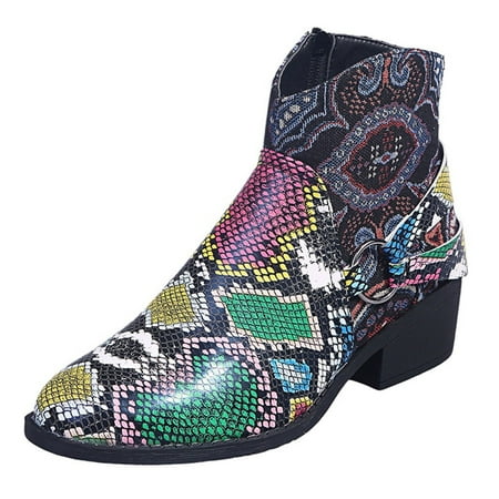 

Larisalt Womens Ankle Boots Wedge Sole Booties Ankle Heels Sneaker Shoes Side Zipper Green