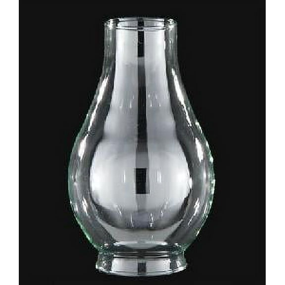 B&P Lamp® 2 Inch by 5 3/8 Inch Clear Glass Lamp Chimney for Vintage and Antique Style Lighting