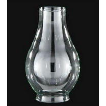 B&P Lamp® 2 Inch by 5 3/8 Inch Clear Glass Lamp Chimney for Vintage and Antique Style Lighting